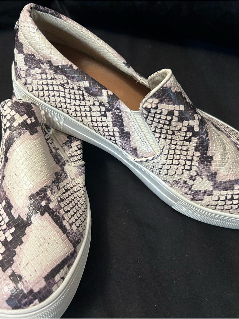 Steve Madden Slip-On Sneakers in Light Snake Print